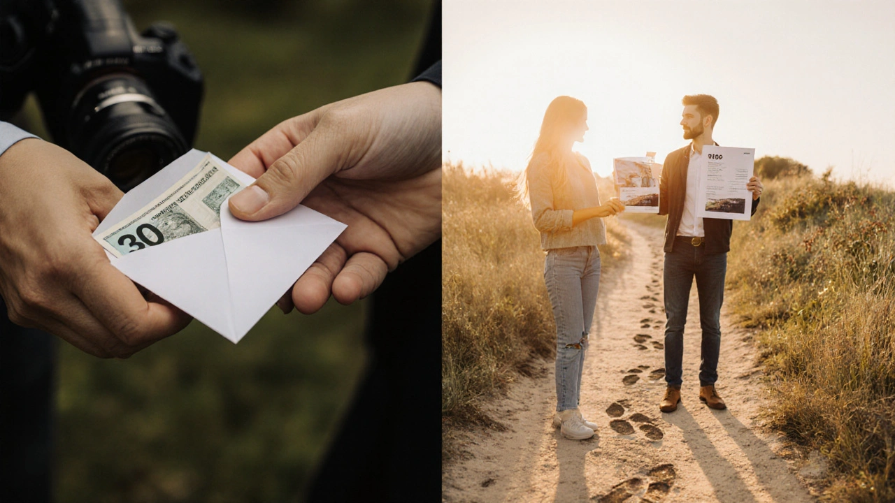 Vergleich: Von geringer Bezahlung zu fairer Entlohnung als Fotograf.