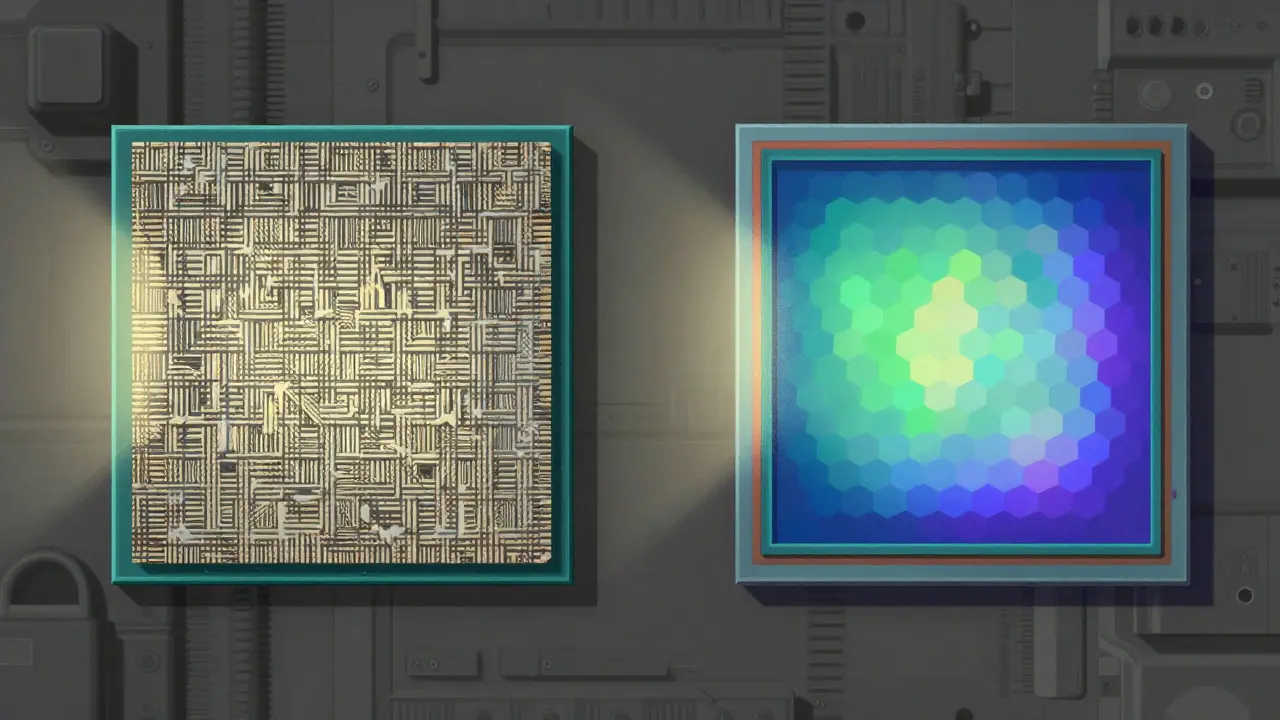 Vergleich der X-Trans- und Bayer-Sensoren: feine Textur ohne Moiré-Effekte.